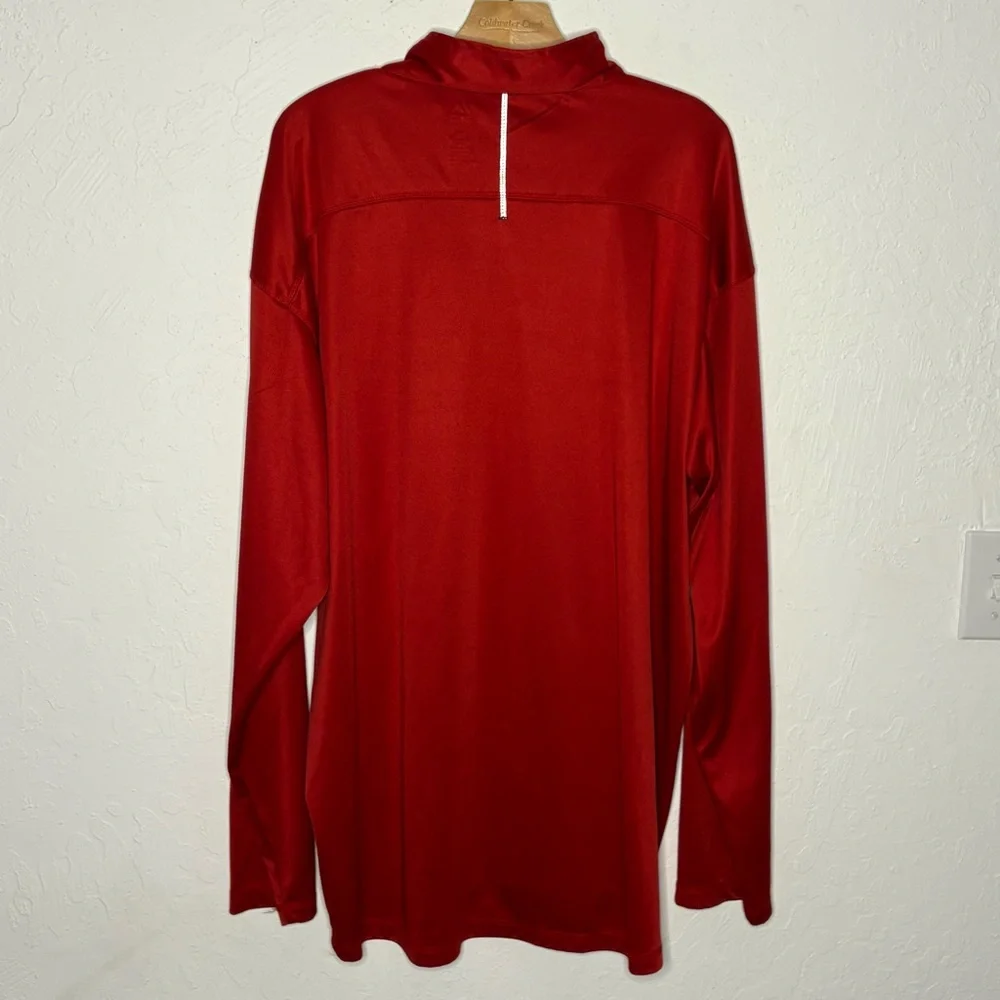 Majestic Washington Nationals Nats Cool Base 1/4 Zip Baseball Jacket Men‎ 2XLT